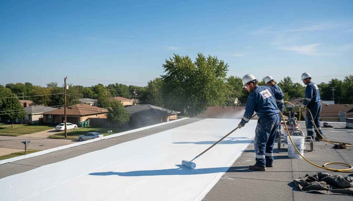 Commercial roof coating in Mosherville, MI near me